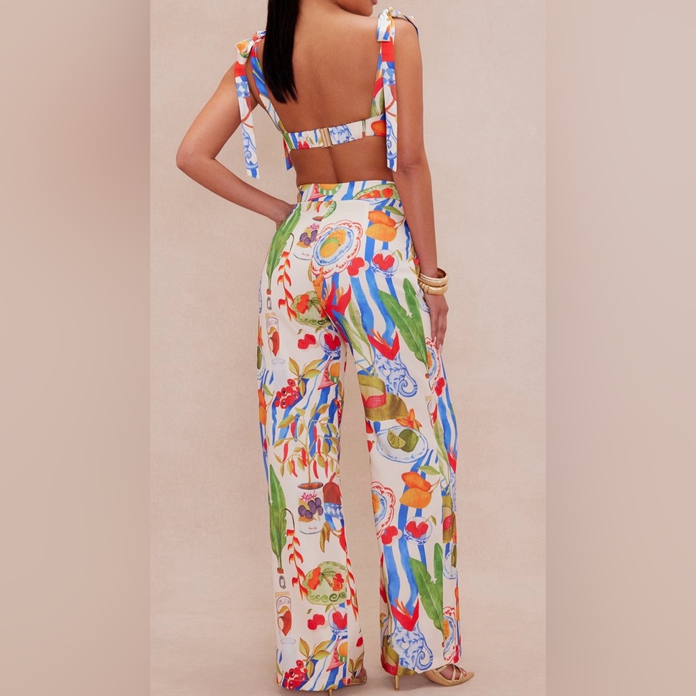 Colorful Patterned Women's Pants - Picture 2 of 2